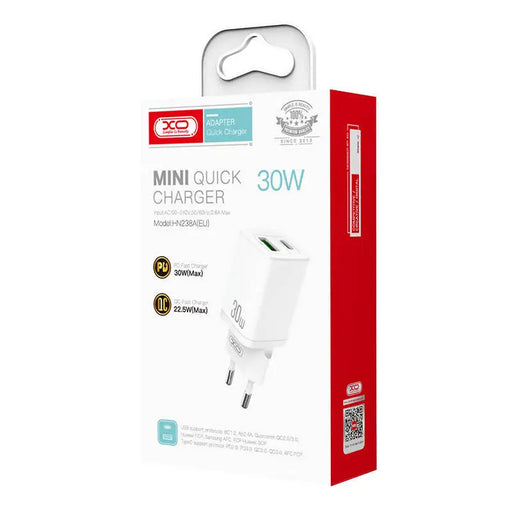 Mini Wall Charger XO HN238A 30W PD (white) - mains chargers<<<Chargers<<<GSM Accessories<<<InnproXML