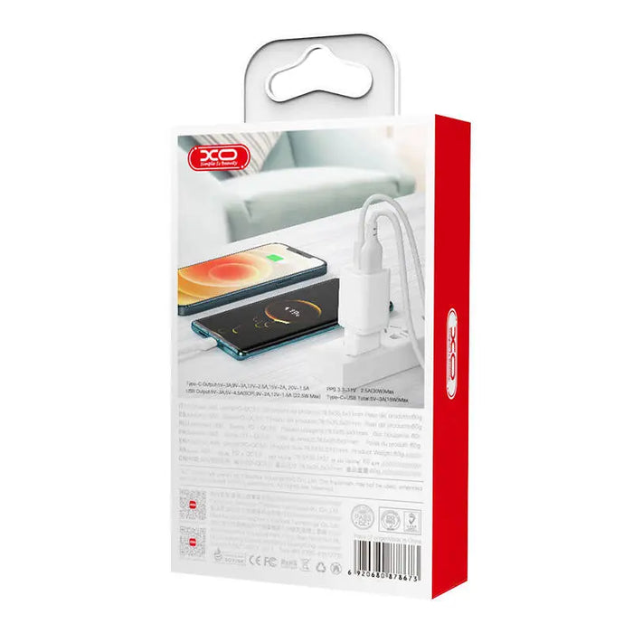 Mini Wall Charger XO HN238A 30W PD (white) - mains chargers<<<Chargers<<<GSM Accessories<<<InnproXML