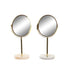 Mirror DKD Home Decor 18 x 13 x 35 cm Grey Beige Golden Metal White Resin Light grey (2 Units) - Баня<<<Дом