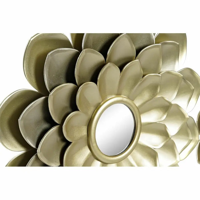 Mirror Set DKD Home Decor Mirror Champagne Golden White PP 2 Units (35 x 1,5 x 35 cm) - Декорация и Осветление<<<Дом