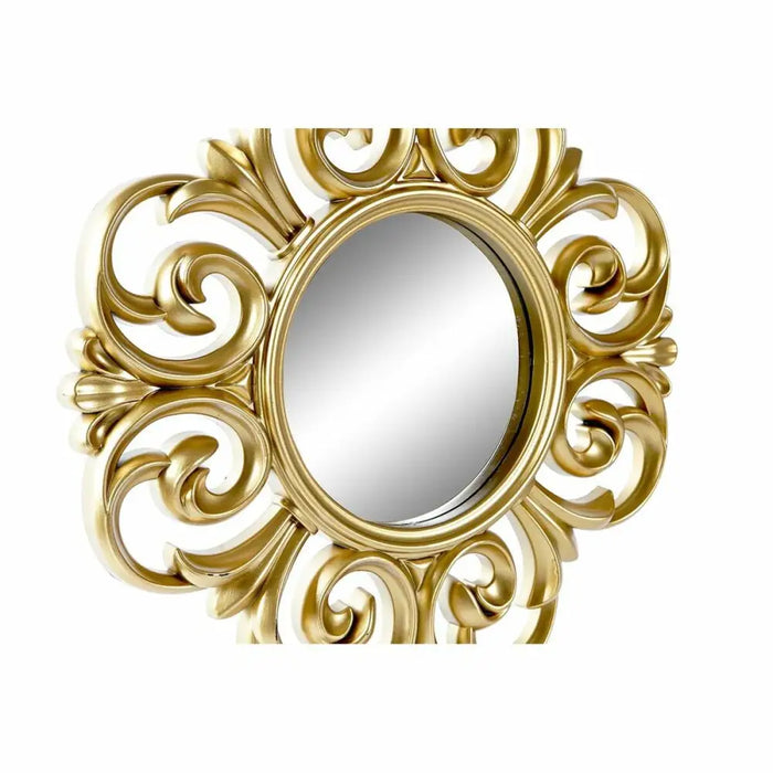 Mirror Set DKD Home Decor Crystal Golden White PP 2 Units Modern Stripped (35 x 2 x 35 cm) - Декорация и