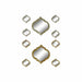 Mirror Set DKD Home Decor Mirror Golden Bronze polypropylene (50 x 3 x 55 cm) (2 pcs) - Декорация и Осветление<<<Дом