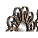 Mirror Set DKD Home Decor Scandi Crystal Black Golden polypropylene (25 x 2 x 25 cm) (2 Units) - Декорация и