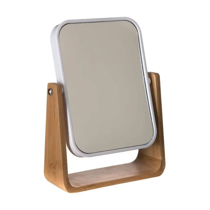 Mirror with Mounting Bracket Natureo White 22 x 16 x 6 cm - Баня<<<Дом Градина<<<BigBuy&&&Аксесоари и