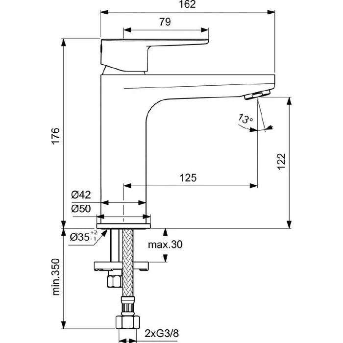 MIXER IDEALSTANDARD CERAFINE O - Смесители<<<Смесители и душове<<<Баня<<<Praktiker&&&Единични смесители<<<Смесители и