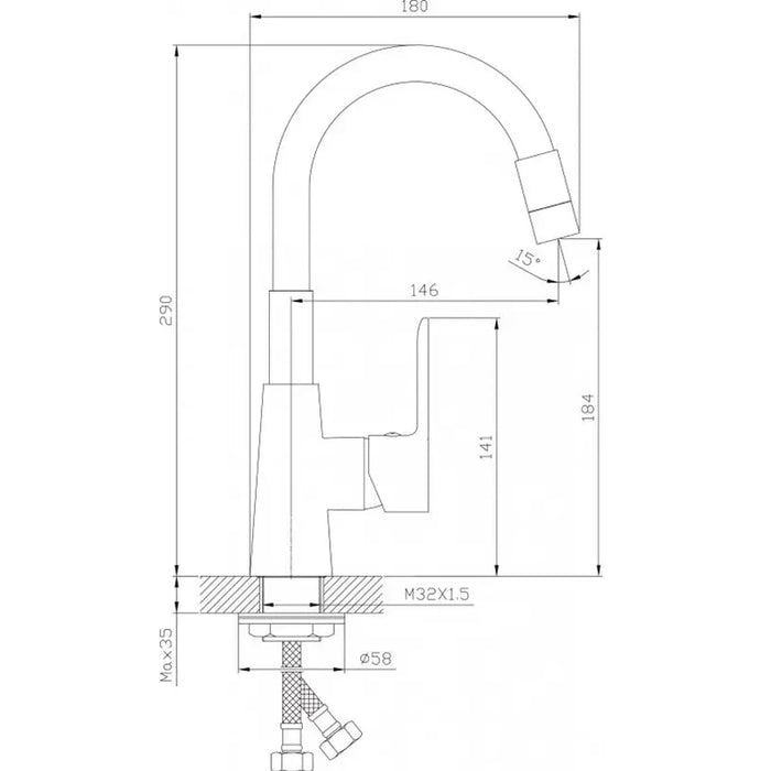 MIXER INTER CERAMIC ALISADO - Смесители<<<Смесители и душове<<<Баня<<<Praktiker&&&Смесители за