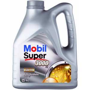MOBIL SUPER 3000 X1 5W-40 4L API SN/SM/SL/API CF ACEA A3/B3/A3/B4 Opel GM-LL-B-025 MB-Approval 229.3 VW 502 00 / 505 00 Porsche A 40 Peugeot/Citroen Automobiles B71 2296 BMW Longlife 01 Renault RN0710/ RN0700