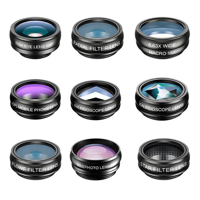 Mobile lens kit APEXEL APL-22XDG9 22X telephoto 10in1 lens kit - Phone lenses<<<Accessories<<<Photo