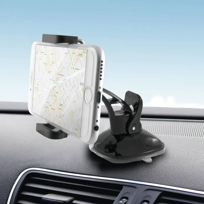 Mobile Phone Holder for Car with Suction Cup KSIX 360º Black - Електроника GPS и Автомобил<<<Компютри|