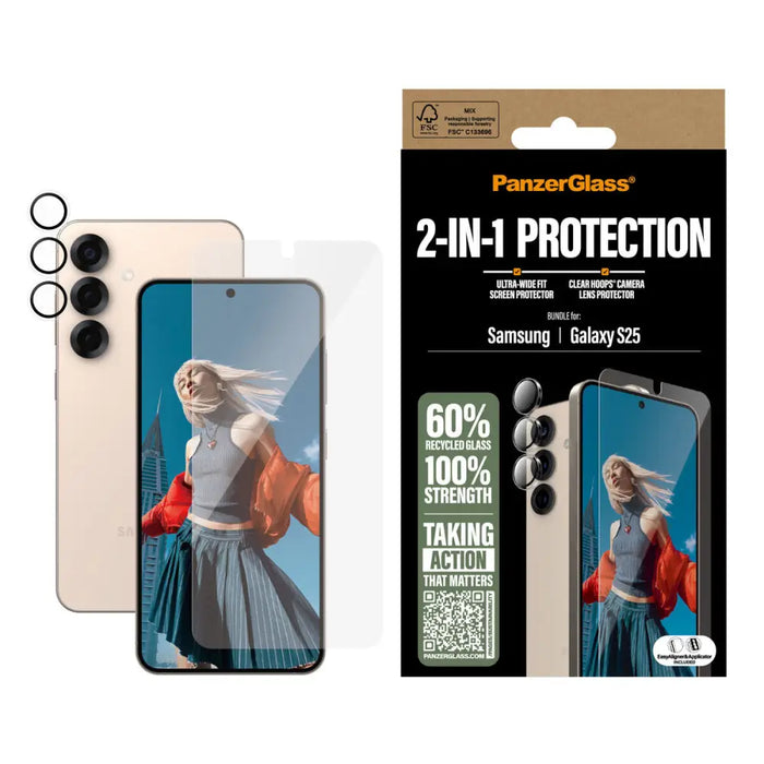 Mobile Screen Protector PanzerGlass Samsung S25 - Електроника Телефони и таблети<<<Компютри|