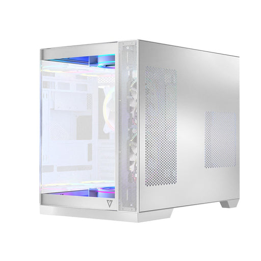 MODECOM HOUSING VOLCANO PANORAMA ARGB 5F MIDI WHITE - Computer casesOBU-OBU<<<CasesOBU<<<ActionPL