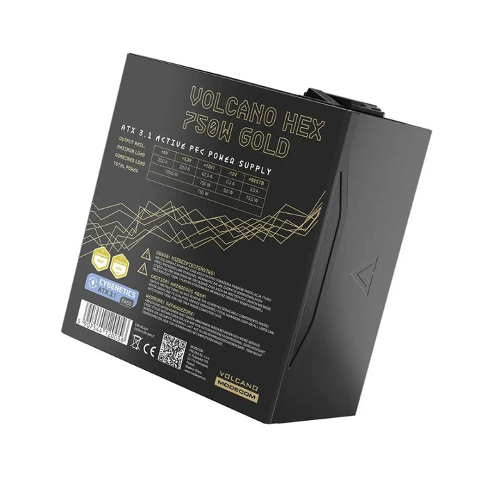 MODECOM Power Supply VOLCANO HEX GOLD 750W ATX3.1 - Cases power supplyZDL-OBU<<<Power supplies for computers