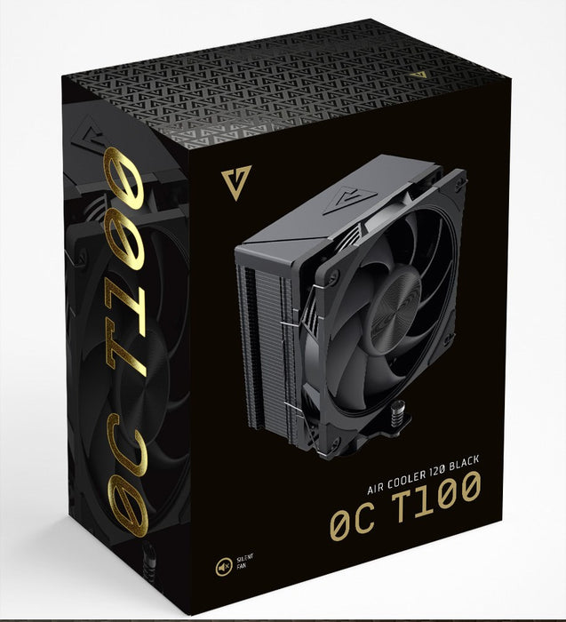 MODECOM Volcano 0C T100 Processor Air cooler 12 cm Black