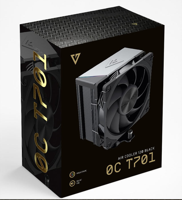MODECOM Volcano 0C T701 Processor Air cooler 12 cm Black