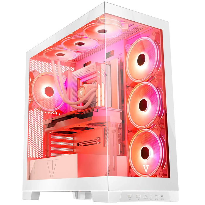 Modecom Volcano SPACE APEX ARGB MIDI Midi Tower White