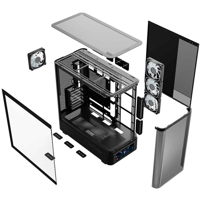 MODECOM Volcano Volcano AQ500 ARGB Midi Black