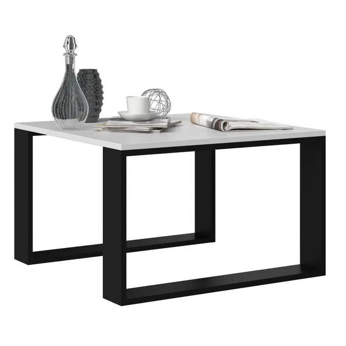 MODERN MINI table 67x67x40 cm White/Black - Wooden benches and tablesLIS-DRE<<<Benches and tablesLIS<<<ActionPL