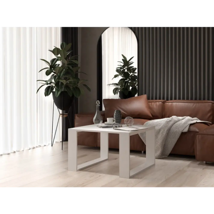MODERN MINI table 67x67x40 cm white - Wooden benches and tablesLIS-DRE<<<Benches and tablesLIS<<<ActionPL