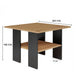 MODERNA Table 60x60x45 cm Artisan Oak/Black - Wooden benches and tablesLIS-DRE<<<Benches and tablesLIS<<<ActionPL