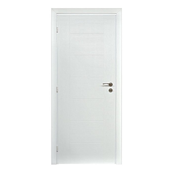 PRIMERED DOOR WITH CASE MODULATO TROYA 70X200X7 CM. LEFT