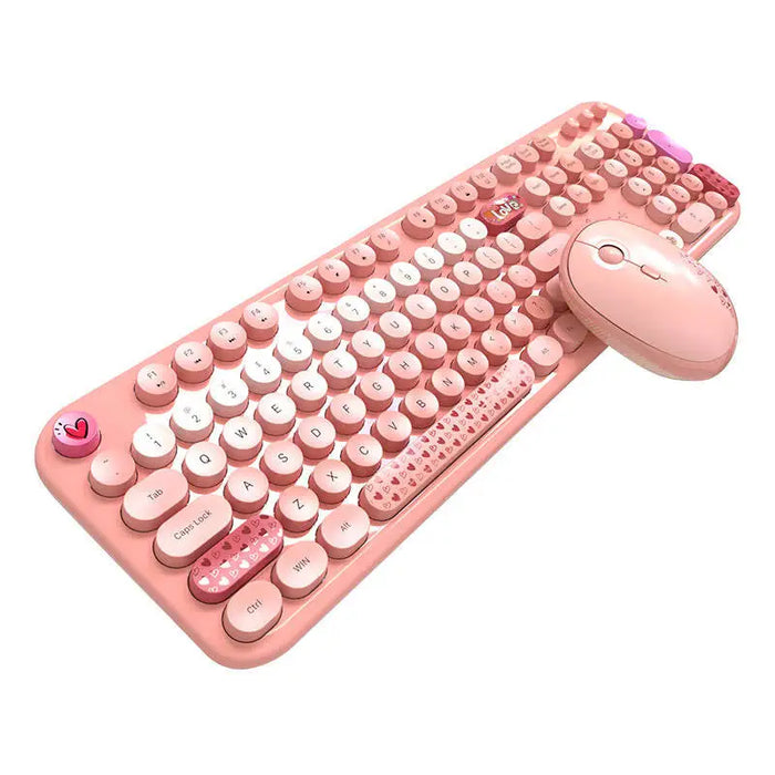 MOFII Lovely 2.4G Wireless Keyboard + Mouse Set (Pink) - Mice keyboards<<<IT Accessories<<<InnproXML