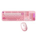 MOFII Lovely 2.4G Wireless Keyboard + Mouse Set (Pink) - Mice keyboards<<<IT Accessories<<<InnproXML