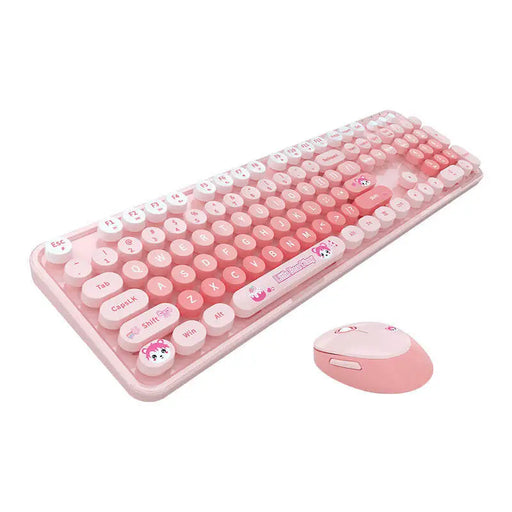 MOFII Sweet New 2.4G Wireless Keyboard + Mouse Set (Pink) - Mice keyboards<<<IT Accessories<<<InnproXML