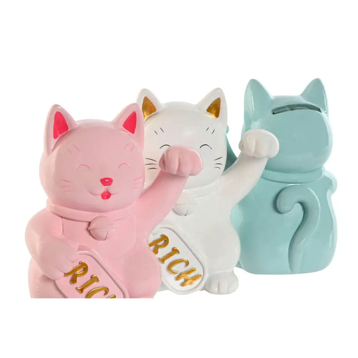 Money box Home ESPRIT Resin Cat 12 x 9,5 x 16 cm (3 Units) - Декорация и Осветление<<<Дом