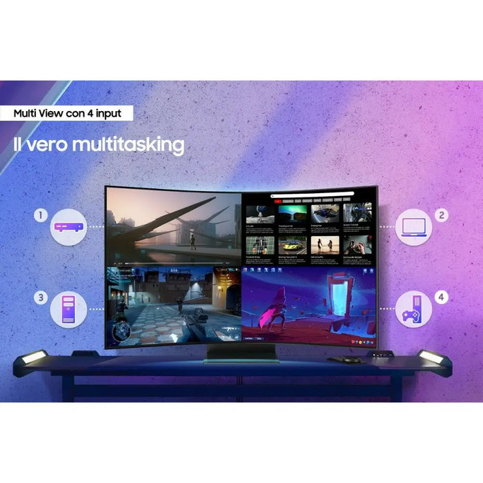 Monitor Samsung Odyssey Ark S55CG970NU 4K Ultra HD 55’’ - Монитори<<<Електроника Периферни и резервни части<<<Компютри|
