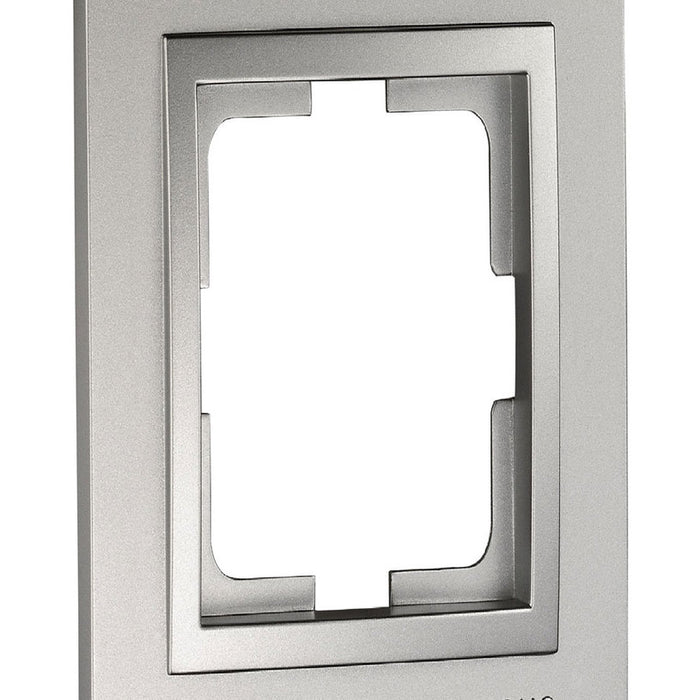 FRAME FOR DOUBLE CONTACT SILVER MONO DESPINA
