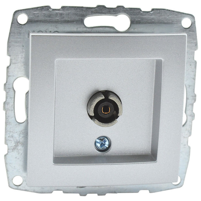 TV SOCKET END MEH. SILVER MONO DESPINA