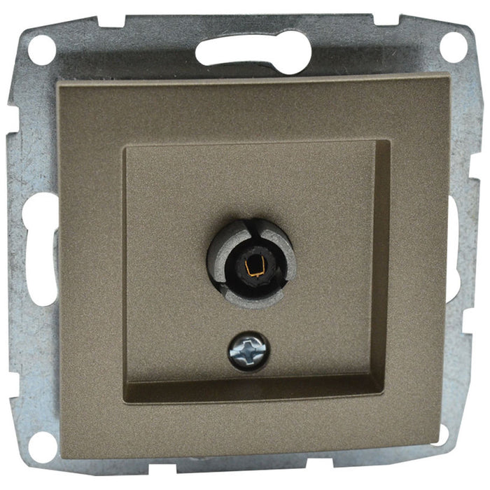 TV SOCKET END MEH. BRONZE MONO DESPINA