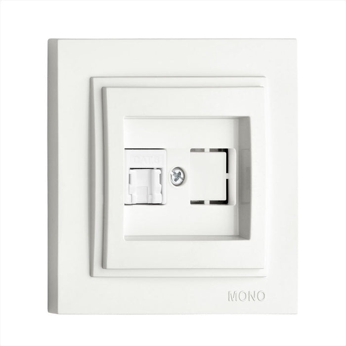 SOCKET RJ45/CAT6 WHITE DESPINA MONO WHITE