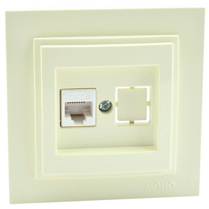 SOCKET RJ45/CAT6 CREAM DESPINA MONO CREAM