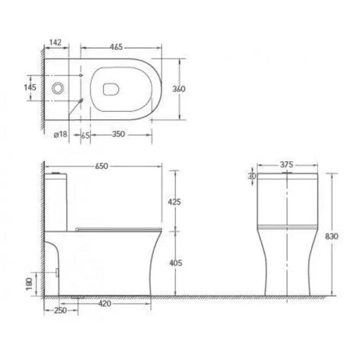MONOBLOCK INTER CERAMIC 7937P NEW - Тоалетни чинии<<<Санитарна керамика и аксесоари<<<Баня<<<Praktiker