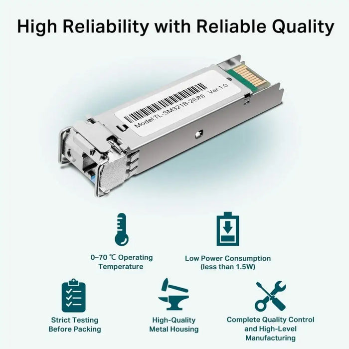 MonoMode SFP Fibre Module TP-Link TL-SM321B - Компютър Мрежи и компоненти<<<Компютри| Електроника<<<BigBuy&&&Home Plug