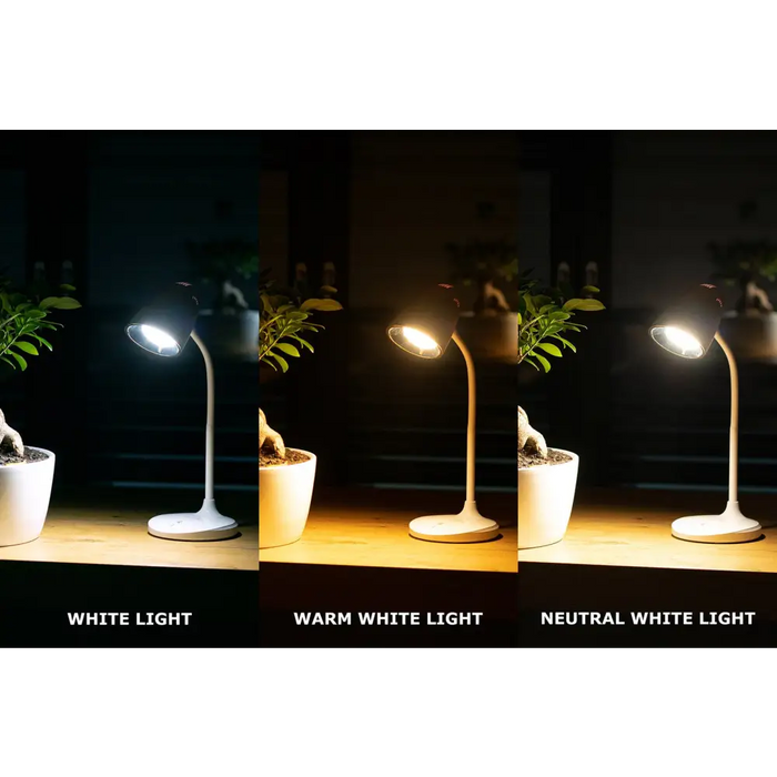 Montis Wielofunkcyjna akumulatorowa lampka biurkowa LED MT044 table lamp 3 W White - Desktop