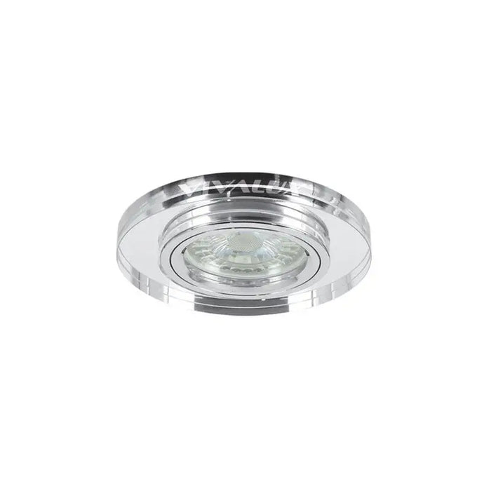 MOON GLASS SILVER CIRCLE F90MM VIVALUX GRACE - Луни<<<Вътрешно осветление<<<Осветление<<<Praktiker&&&Луни<<<Вътрешно