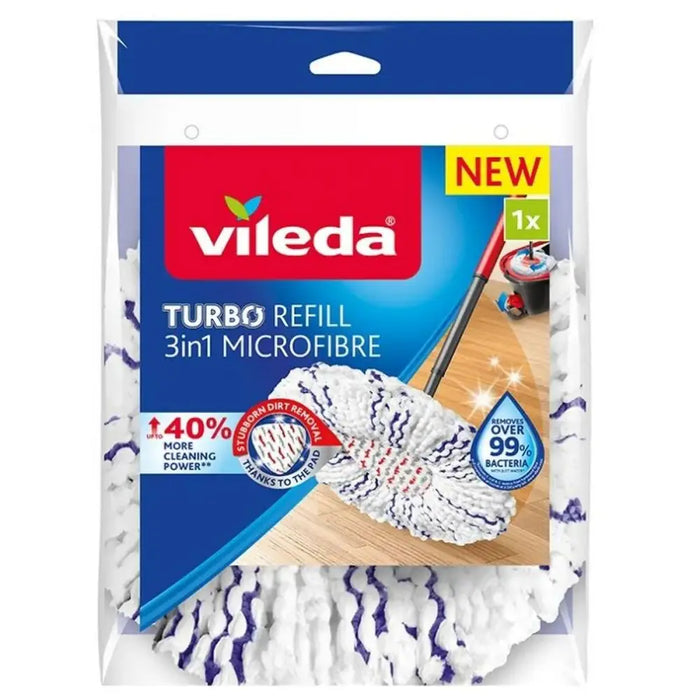Mop Replacement To Scrub Vileda 167749 (1 Unit) 3-in-1 - Мопове и метли<<<Почистване Прахосмукачки И Гладене<<<Дом