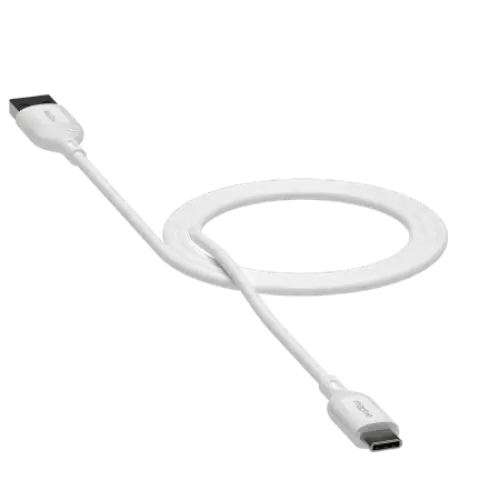 Mophie Charge Essentials USB-A - USB-C Cable 1m - White - Cell phone cables<<<HurtelXML