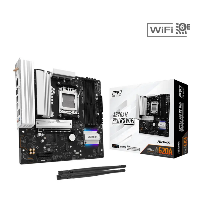 Motherboard ASRock A620M PRO RS WIFI AM5 - Дънни платки<<<Компютърни компоненти<<<ValiAPI&&&Дънни