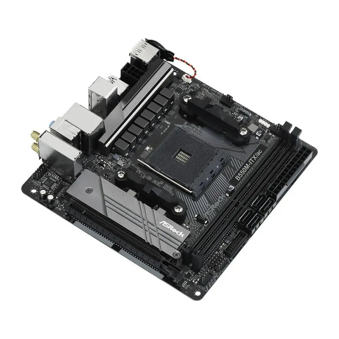 Motherboard ASRock B550M-ITX/ac AMD B550 AMD AM4 - Дънни платки<<<Компютър Мрежи и компоненти<<<Компютри|