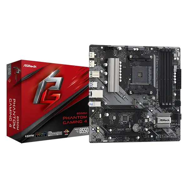 Motherboard ASRock B550M Phantom Gaming 4 AM4 - Гейминг дънни платки<<<Гейминг компоненти<<<Гейминг<<<ALSO&&&Дънни