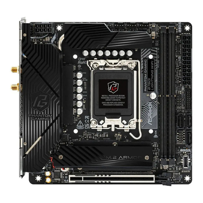 Motherboard ASRock B760I LIGHTNING WIFI LGA 1700 Intel B760 - Дънни платки<<<Компютър Мрежи и компоненти<<<Компютри|