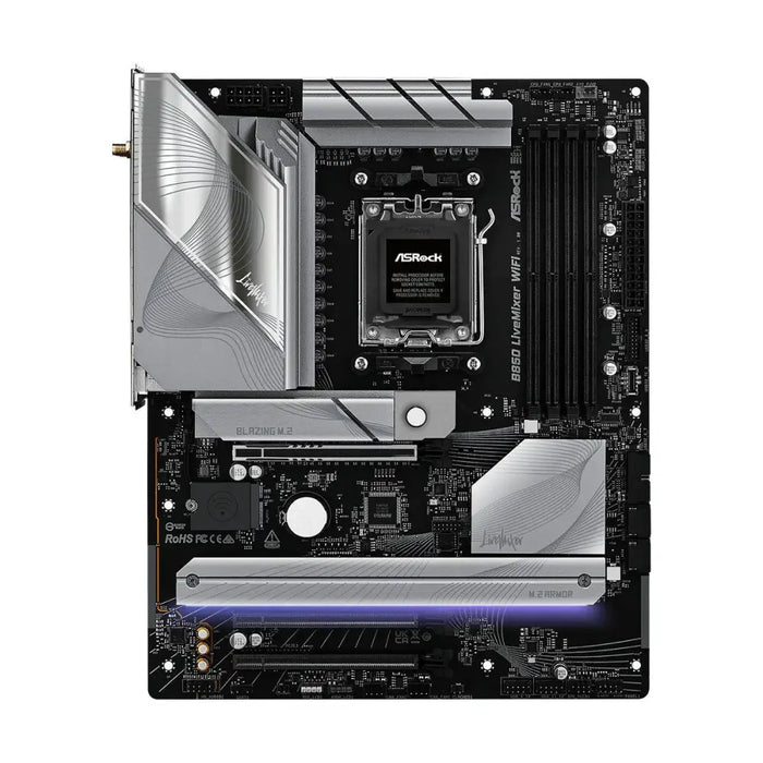 Motherboard ASRock B850 LiveMixer WiFi Intel Wi-Fi 6 AMD AM5 - Дънни платки<<<Компютър Мрежи и компоненти<<<Компютри|