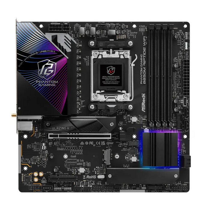 Motherboard ASRock B850M RIPTIDE WIFI7 socket AM5 - Дънни платки<<<Компютърни компоненти<<<ValiAPI&&&Дънни