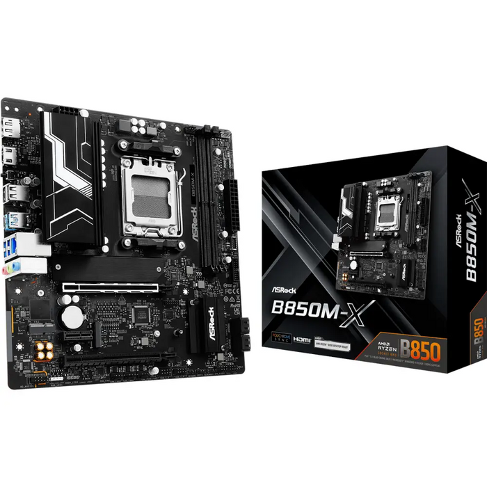 Motherboard ASRock B850M-X socket AM5 - Дънни платки<<<Компютърни компоненти<<<ValiAPI&&&Дънни