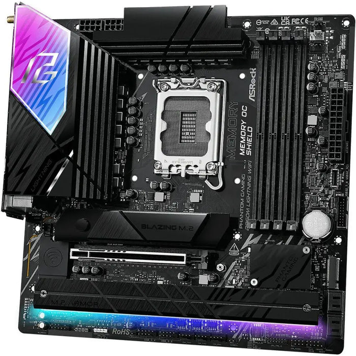 Motherboard ASRock B860M Lightning WiFi Intel B860 - Дънни платки<<<Компютър Мрежи и компоненти<<<Компютри|