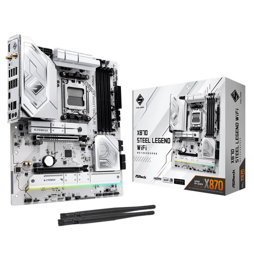 Motherboard ASROCK X870 STEEL LEGEND WIFI Socket AM5 - Дънни платки<<<ASROCK компоненти за