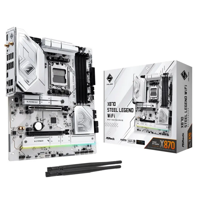 Motherboard ASROCK X870 STEEL LEGEND WIFI Socket AM5 - Дънни платки<<<ASROCK компоненти за